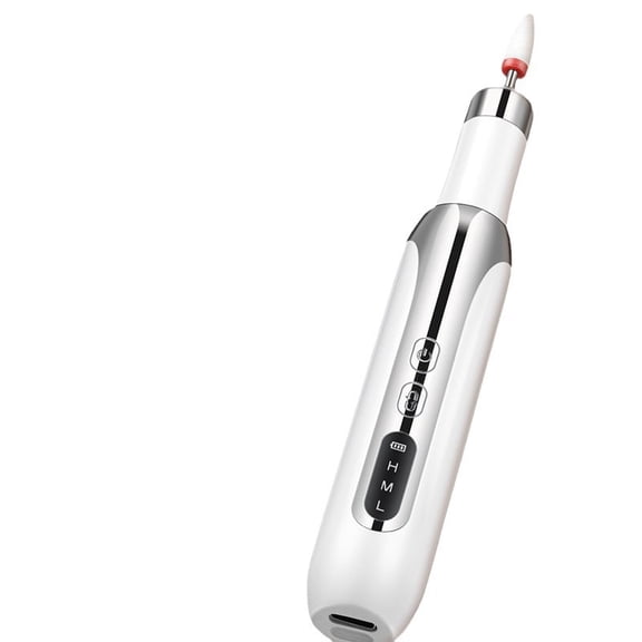 Portable Nail File Kit, Cordless Electric Nail Drill, Home Manicure Kit for Calluses, Thick Nails, Grind, Polish