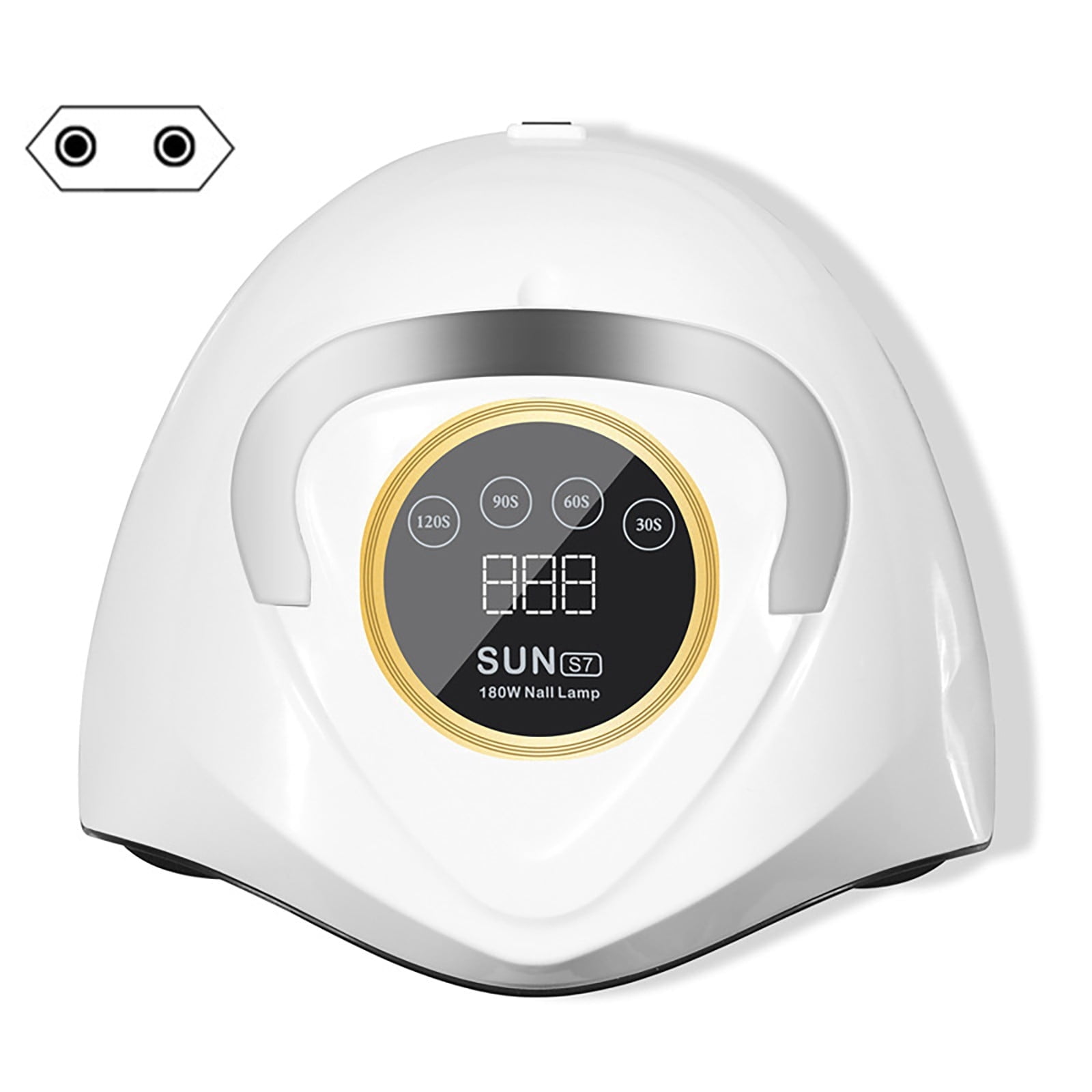 Portable Nail Lamp, Eu Plug - 180W Uv Led Nail Dryer Lamp with 48 Beads for Fast Gel Curing, Nail Lamp Easter Mother'S Day Armor Plate