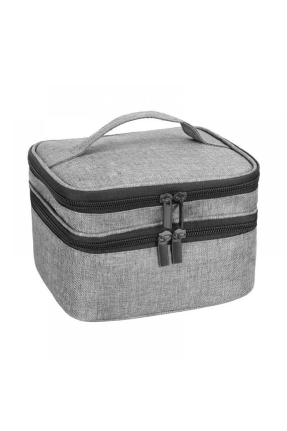 Portable Nail Polish Carrying Bag Organizer,Double Layers 30 Bottles Manicure Accessories Holder, Essential Oil Storage Case for Travel