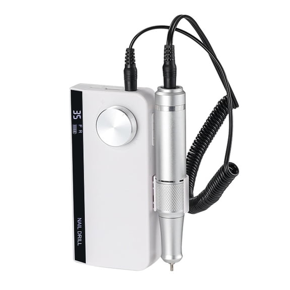 Portable Nails Drill 35000 RPM,Rechargeable Electric Nails File Machine E File for Acrylic Nails Gel Polishing Removing
