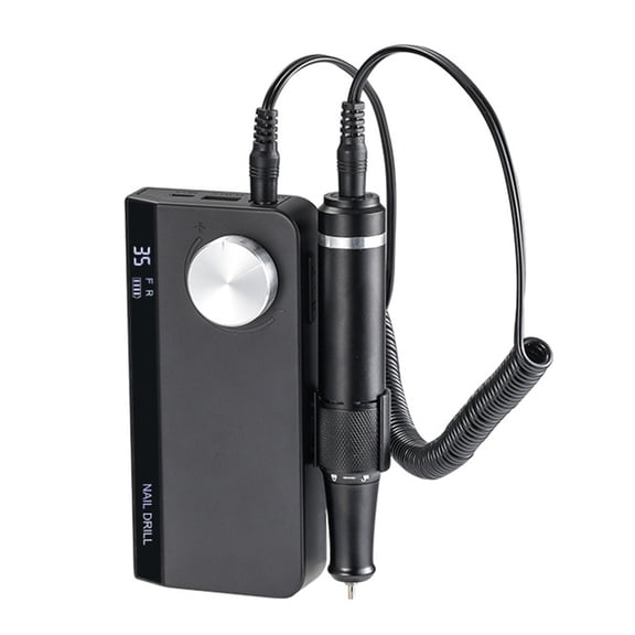 Portable Nails Drill 35000 RPM,Rechargeable Electric Nails File Machine E File for Acrylic Nails Gel Polishing Removing