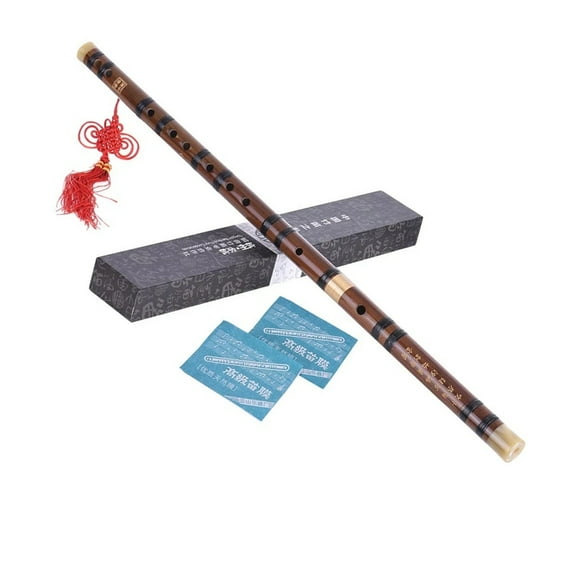 Portable Natural Bamboo Flute Dizi Chinese Woodwind Wood Flute Pipe Tradition Musical Instruments Gift for Beginners