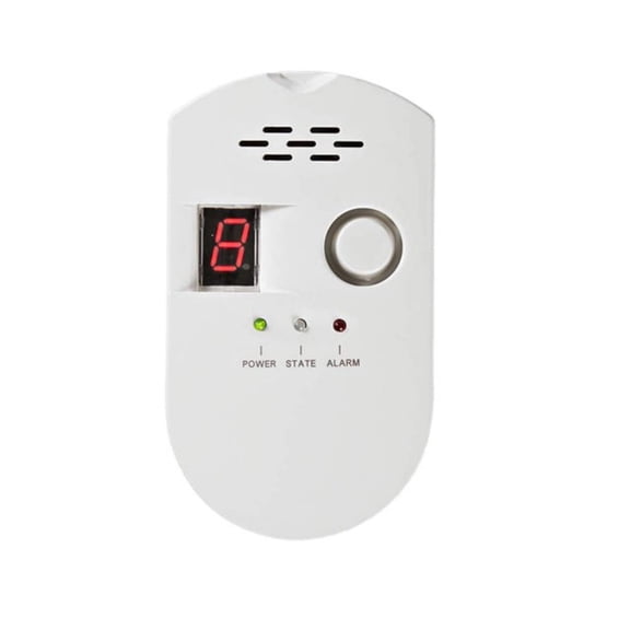 Portable Natural Leak for Home – Propane Methane LPG Meter with LED Display and Plug-In Power Smart Sensor for Residential Use