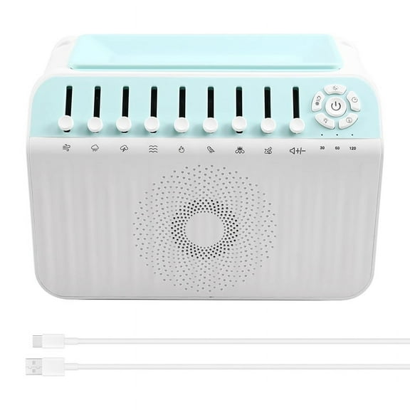 Portable Nature Sound Bluetooth Speaker White Noise Night Light Humidifier Machine HIFI Audio with 8 Ambient Sounds
