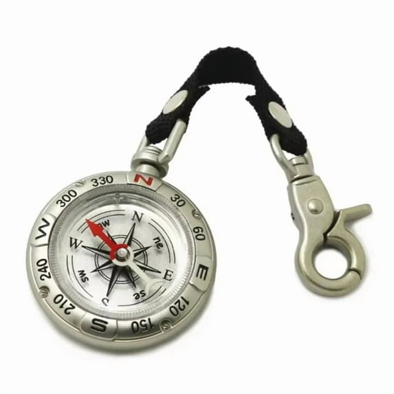 Portable Navigation Tool Camping Compasses Outdoor Camping Pocket Compasses Zinc Alloy Pocket Compasses With Lanyard