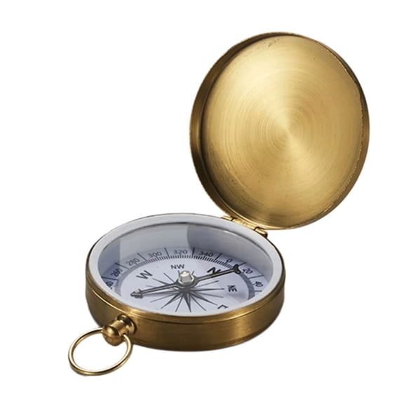 Portable Navigation Tool Flipping Cover Compasses Outdoor Camping Metal Pocket Compasses