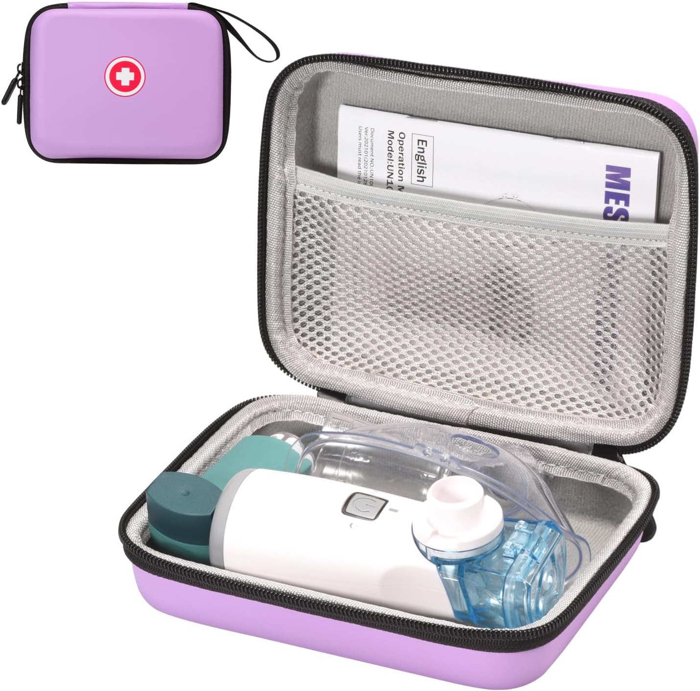 Portable Nebulizer Carrying Case Travel Medical Bag for Inhaler