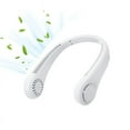 thumbnail image 1 of Portable Neck Fan, 3 Speed Adjustable, 360° Cooling, Super Quiet, No Blade Fan,Headphone Design, Wearable Personal Fan, USB Powered Neck Fan for Outdoor&Indoor(White), 1 of 4