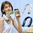 Portable Neck Fan 6000mah Hands Free Bladeless Fan Personal Air Conditioner Cooling Neck Cooler