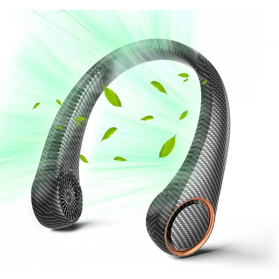 Portable Neck Fan, Hands Free Bladeless, 360° Cooling Personal Fan,Wearable Quiet Fan for Outdoor Indoor