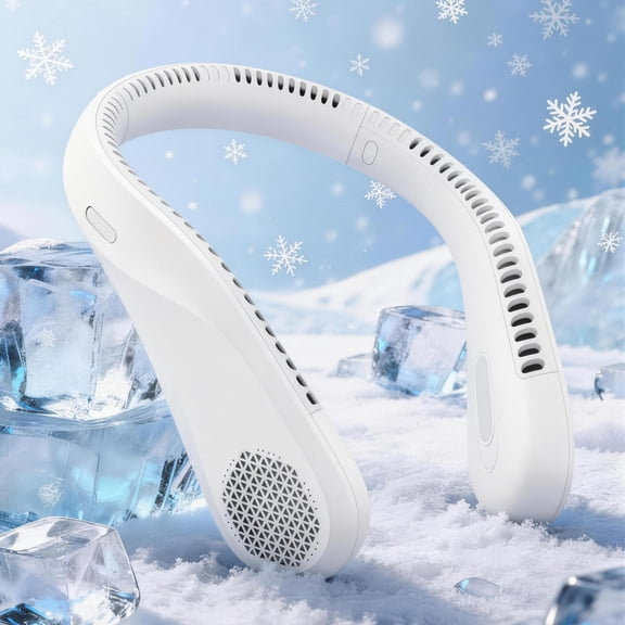 Portable Neck Fan, Hands-Free Bladeless Fan, Portable Cooling Fan, 3 Speeds, 360 Airflow, Personal Wearable Fan for Travel, Outdoor, Indoor