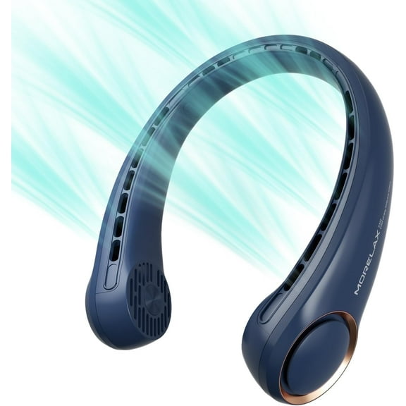 Portable Neck Fan Rechargeable Bladeless Fan, Wearable Quiet Fan for Outdoor Indoor, 3 Speeds Adjustable, 4000 mAh Battery