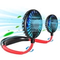 thumbnail image 1 of Portable Neck Fan Rechargeable Personal Hand-Free Fan Mini USB Wearable Neckband Sport Fan, 3 Speed Adjustable, 360 Degrees Free Rotation Perfect for Working, Traveling, Office, Reading, 1 of 7