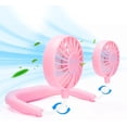 thumbnail image 1 of Portable Neck Fan Rechargeable Personal Hand-Free Fan Mini USB Wearable Neckband Sport Fan, 3 Speed Adjustable, 360 Degrees Free Rotation Perfect for Working, Traveling, Office, Reading, 1 of 10