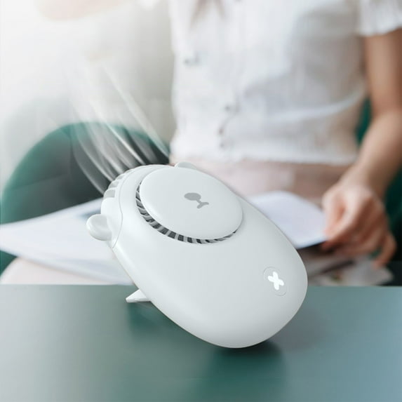 Portable Neck Fan, Wearable Personal Fan, 360°Cooling Leafless Adjustable Neck FanPortable Hanging Is Rechargeable, Silent Design, 3rd Gear, 1200 MAh Battery, Super Battery Life, Cute, Cute Pet