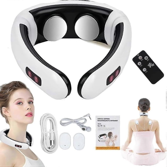 Portable Neck Massager For Arthritis And Neck Pain, Neck And Body Massager, Heated Neck Massager With 6 Massage Modes & 15 Levels of Intensity