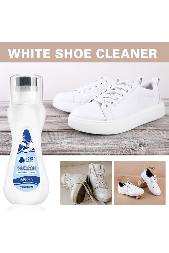 Portable No-Rinse Foam Cleaner for Shoes,Lemon Acid Shoe Cleaner & Whitener Kit, Tennis Shoes Cleaner for Leather, Knit, Boots, Canvas, PU,Sport Shoes Quickly Brighten Shoes