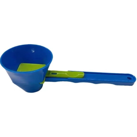 Portable No Spill Measuring Scoop and Funnel Set, 1 & 2 Tablespoon Dual Scoops for Protein Powder, Sports Drink Refill
