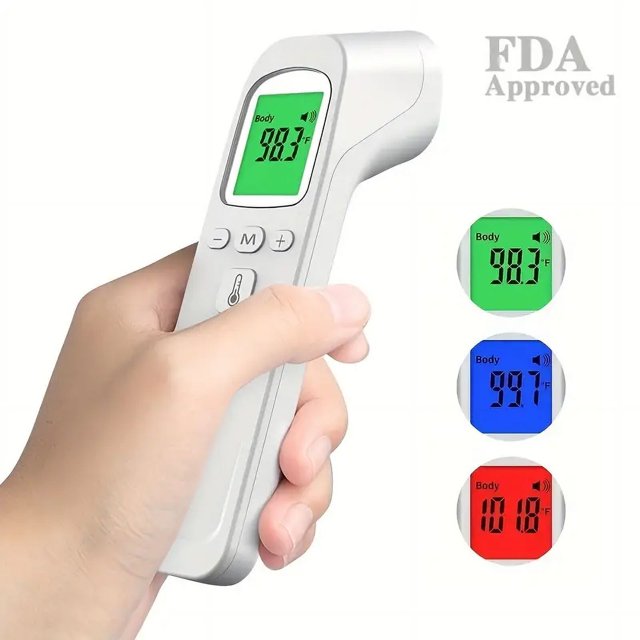 Portable NoTouch Forehead Thermometer, Digital Infrared Thermometer