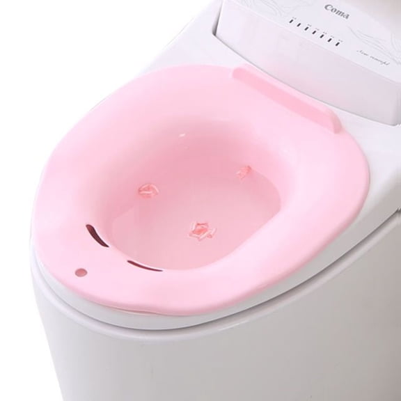 Portable Non Foldable Sitz Bath for Toilet , Bidet Perineal Bottle for Postpartum Care and Hemorrhoid Relief, Squat Free Sitting Wash Basin for Elderly and Adults Personal Hygiene