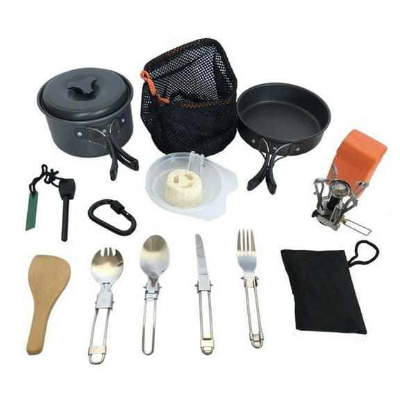 Portable Non-Stick Camping Cookware Set: Lightweight & Complete Outdoor Cooking