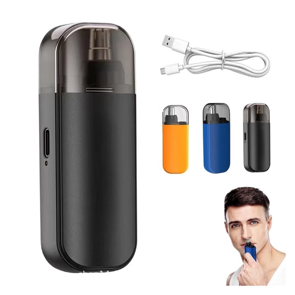 Portable Nose Hair Trimmer, Portable Nose Hair Trimmer, Waterproof and Fully Washable, Removable