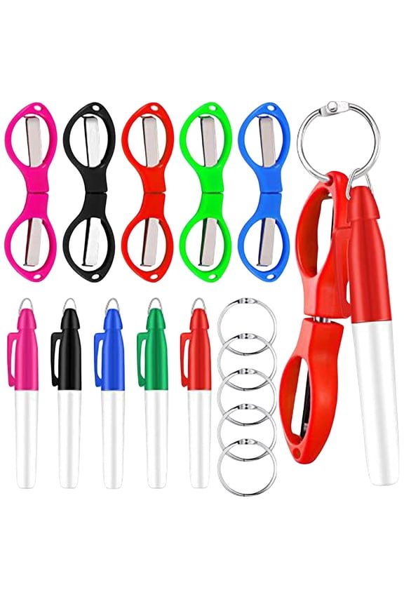 Portable Nurse Pen Accessories Folding Mini Keychain Colors Folding Multicolor