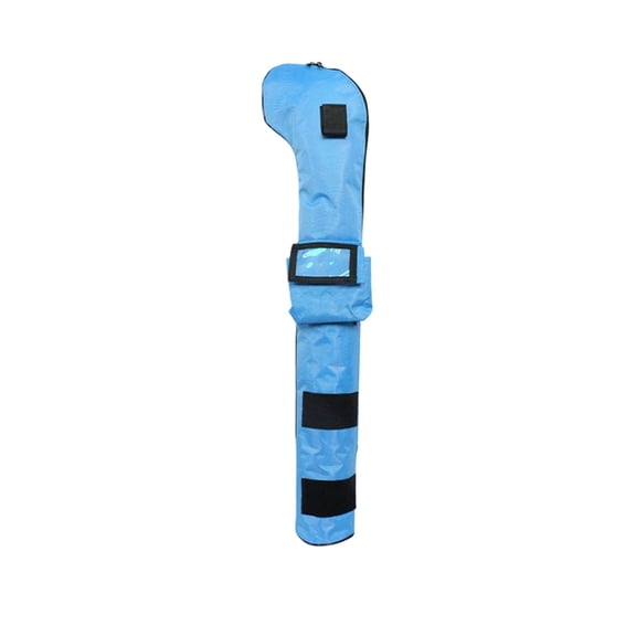 Portable Nylon Golf Club Carry Bag, Lightweight 3-5 Clubs Sunday Golf Bag With Adjustable Shoulder Strap & Zippered Side Pocket, For Driving Range Practice(Blue)