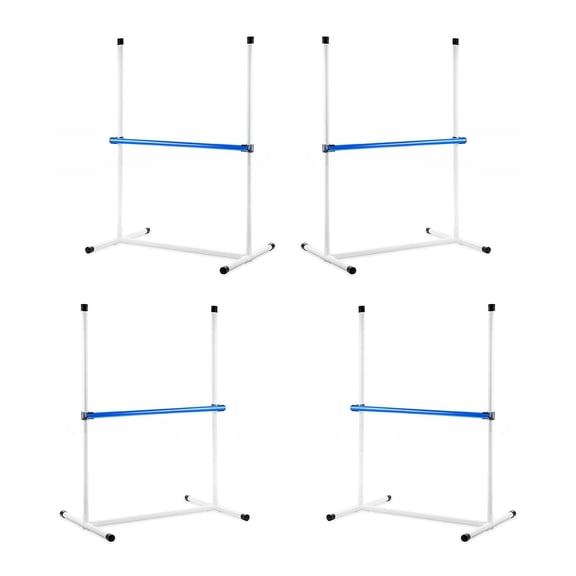 Portable Obstacle Course for Canine Agility Training Equipment With 4 Adjustable Poles And Carry Case