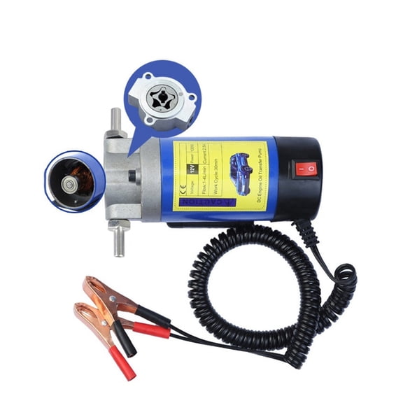 Portable Oil Transfer Pump 1-4L/min 12V/24v Extractor Fluid Suction Electric Change Fuel Pump Siphon Tool for Car Motorcycles Boats ,Adjustable Flow Rate