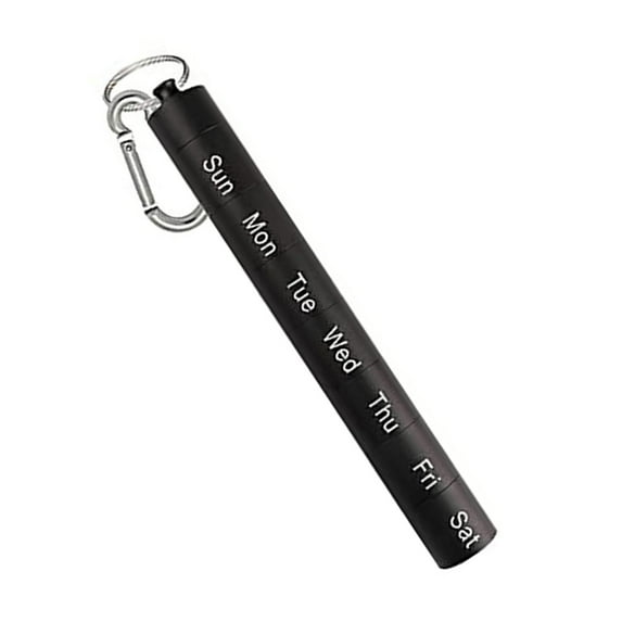 Portable Organizer Bottle Case 7 Compartments Tube Black