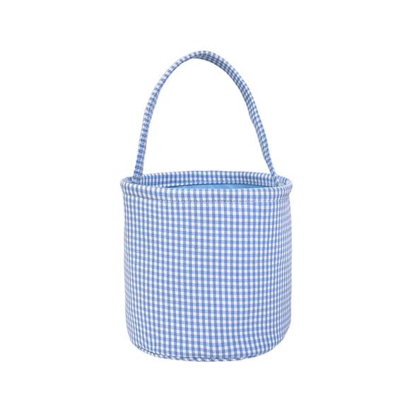 Portable Organizer Halloween Gingham Tote Basket New Jute Canvas Bucket Halloween Decoration