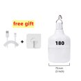 thumbnail image 1 of Portable Outdoor BBQ Camping Lights USB Rechargeable Lamp LED Emergency Bulb Hook High Power Tents Lantern Night Lights Bulb, 180W, 1 of 7
