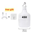 thumbnail image 1 of Portable Outdoor BBQ Camping Lights USB Rechargeable Lamp LED Emergency Bulb Hook High Power Tents Lantern Night Lights Bulb, 450W, 1 of 7