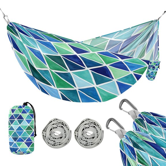 Portable Outdoor Camping Hammock Travel Hammock Ideal for Backpacking, Hiking, and Travel Regular Seamless Repeating Pattern
