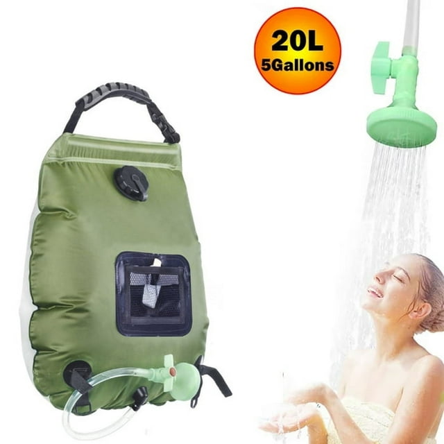 Portable Outdoor Camping Shower 5 Gallon/20 Liter Camp Solar Shower