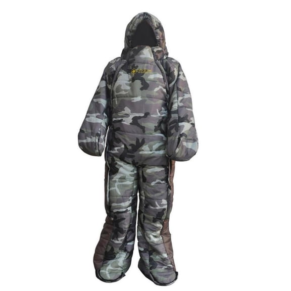 Portable Outdoor Camping Sleeping Bag with Backpack with , Legs for Family - M M