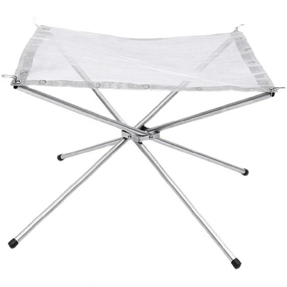 Portable Outdoor Fire Pit Upgraded Camping Fire Pit Foldable Mesh Fire Pits for Camping, Campfire with Carrying Bag