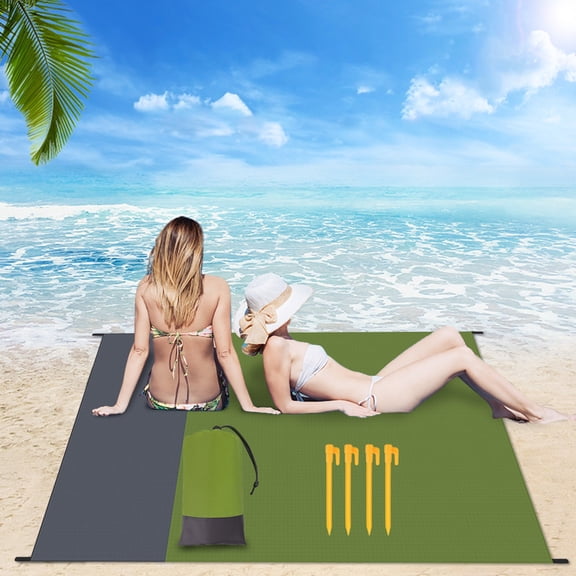 Portable Outdoor Folding Mat for Camping Beach Picnic and Hiking Adventures with Coordinated Design