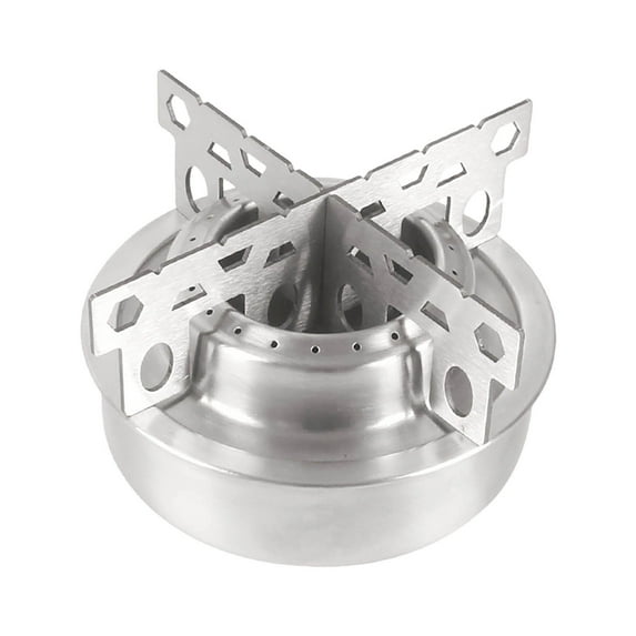 Portable Outdoor Mini Stainless Steel Ultralight Liquid Stove Burner furnace with Rack Support Stand for Backpacking Picnic Hiking Camping Survival