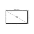 thumbnail image 1 of Portable Outdoor Movie Screen, 150 inch 3D Projector Screen Frame Foldable Movie Screen for Projectors Enjoy Outdoor Film Movie Night with Carrying Bag for Indoor Outdoor Home Theater Camping, 1 of 1