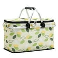 thumbnail image 1 of Portable Outdoor Picnic Basket with Handle & Zipper, Insulated Picnic Basket, Foldable Leak-Proof Cooler Bag Food Storage Bag for Market Shopping Travel Beach, 1 of 4