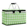 thumbnail image 1 of Portable Outdoor Picnic Basket with Handle & Zipper, Insulated Picnic Basket, Foldable Leak-Proof Cooler Bag Food Storage Bag for Market Shopping Travel Beach, 1 of 4
