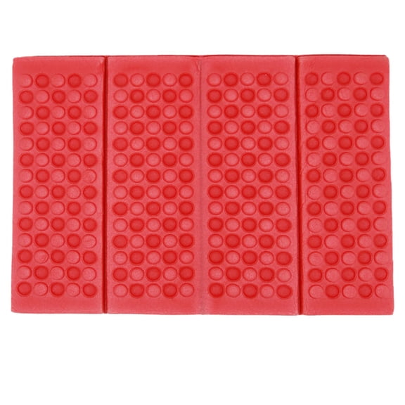 Portable Outdoor Seat Pad Waterproof Foldable - Lightweight Foam Mat for Camping Picnics Beach Hiking 15x11 Inches Easy Carry - Red Black