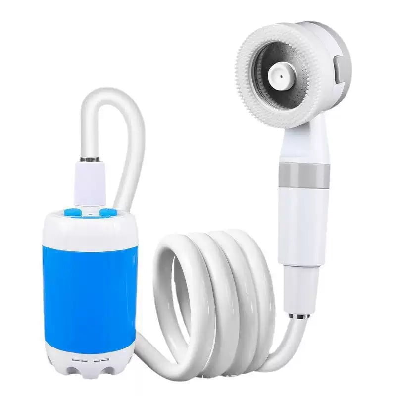 Portable Outdoor Shower, USB Rechargeable Electric Shower Pump - Handheld Camping Shower Head with 6.5ft Hose, Water Filtration System for Camping, Hiking, Pet Cleaning, and Dormitory Use