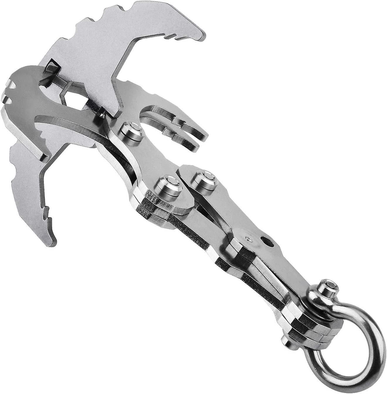 Portable Outdoor Survival Gear, Gravity Hook Rescue Tool, Stainless Steel Multifunctional Climbing Claw For Emergency And Training
