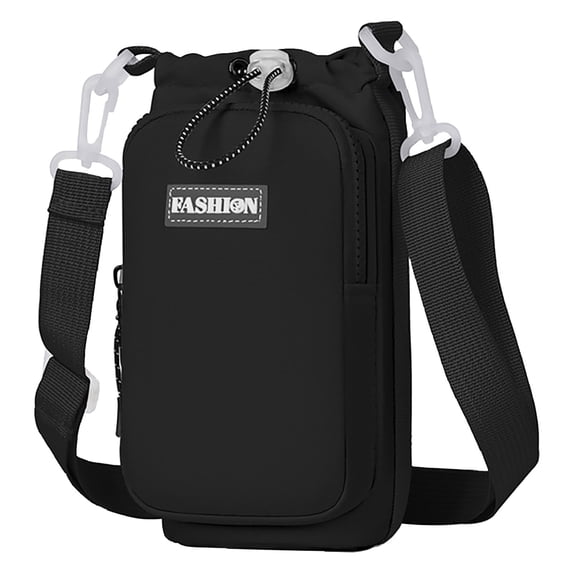 Portable Outdoor Water Bottle Bag, Women Lightweight Travel Crossbody Pack, Multi Functional Mobile Phone Holder, Adjustable Shoulder Strap, Anti Theft Hidden Pocket Secure Organizer