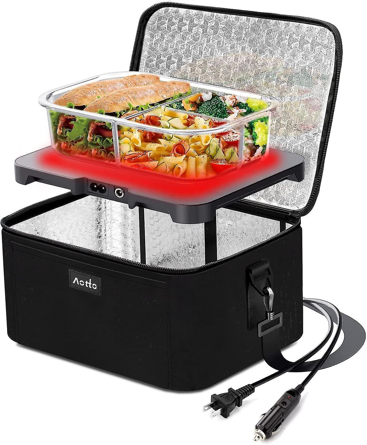 Portable Oven | 12v, 24v, 110v Car Food Warmer | Portable Mini Oven | Personal Microwave | Heated Lunch Box For Cooking And Reheating Food In Car, Tru