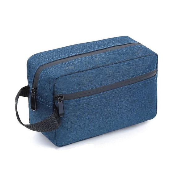 Portable Ox Cloth Toiletry Bag 22x16x10cm with Compartments for Organized Travel Essentials