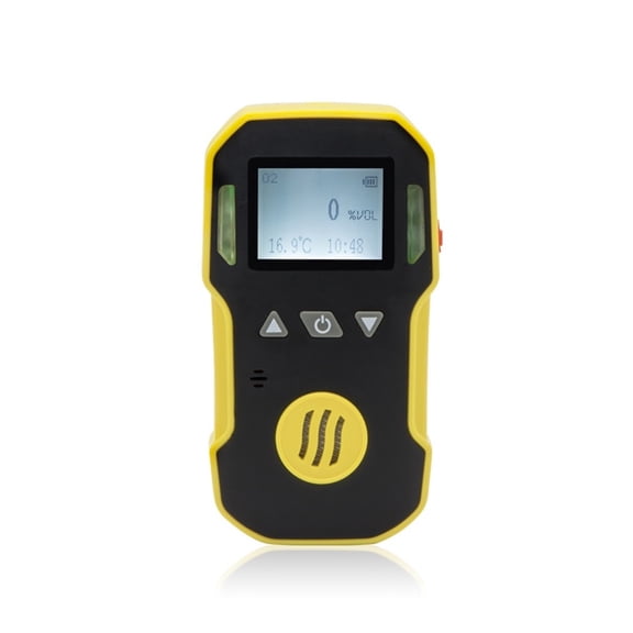 Portable Oxygen Gas Detector O2 Meter ABS & Grip Rubber Water, Dust & Explosion Proof USB Rechargeable 0-30%VOL 0.1VOL